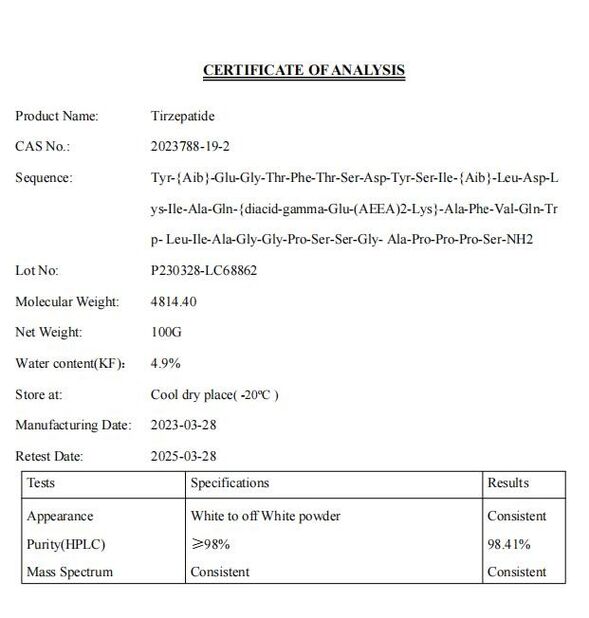 ΚΙΝΑ Shaanxi Jeujon Bio-Tech Ltd Πιστοποιήσεις